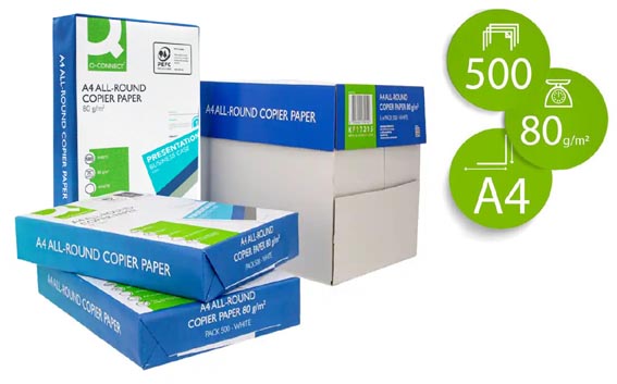 imagen de PAQUETE 500 HOJAS DIN A4 80 Grs.