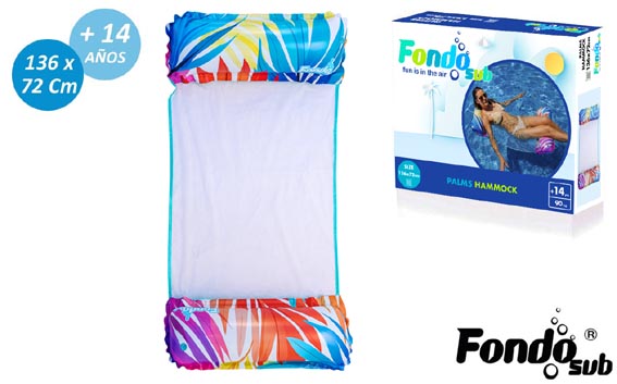 imagen de COLCHON HAMACA PALMS 136X72 CM FONDO SUB CAJA